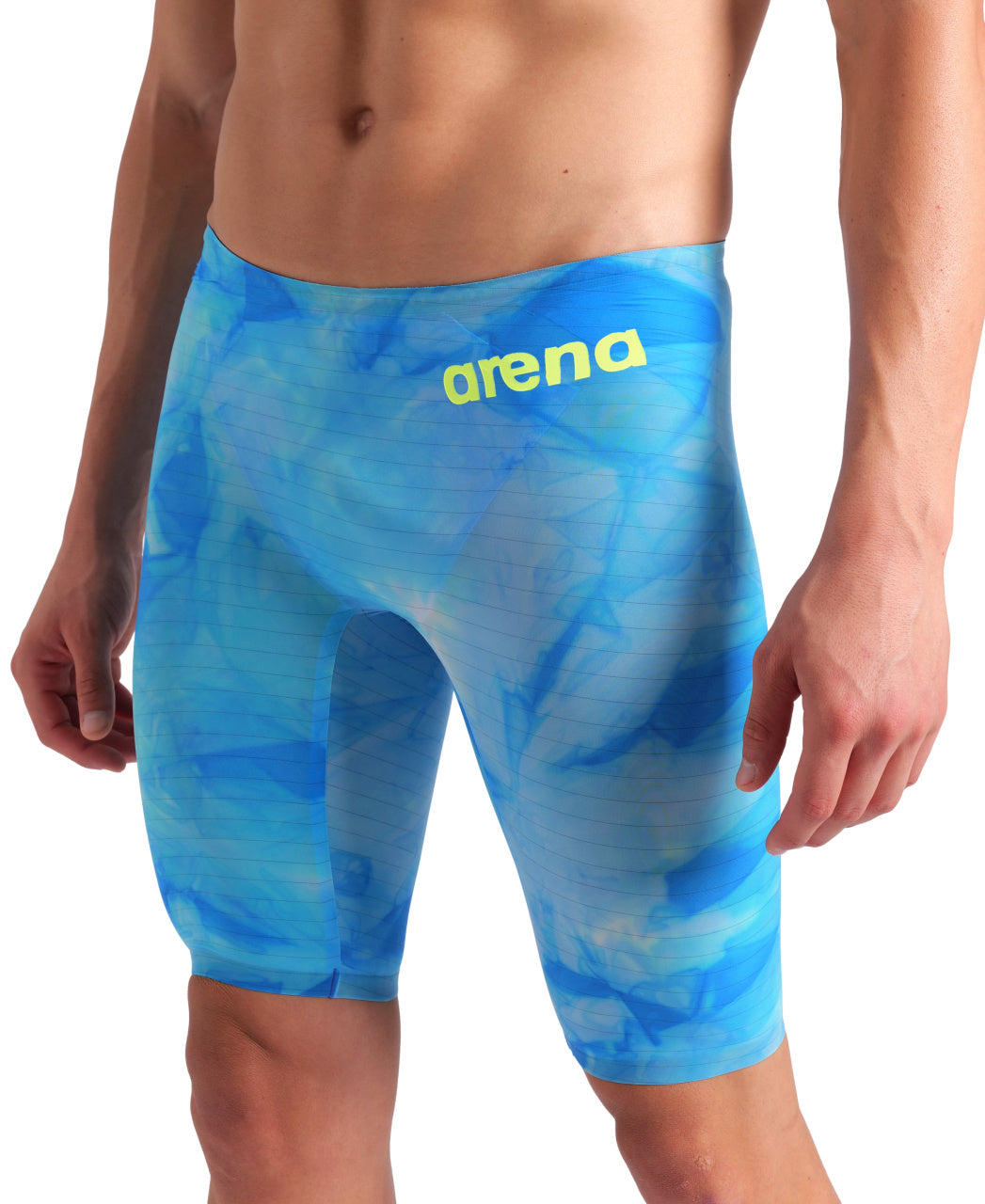 Arena Herren Powerskin Carbon Air2 LE Jammer Tie Dye Cobaltblau