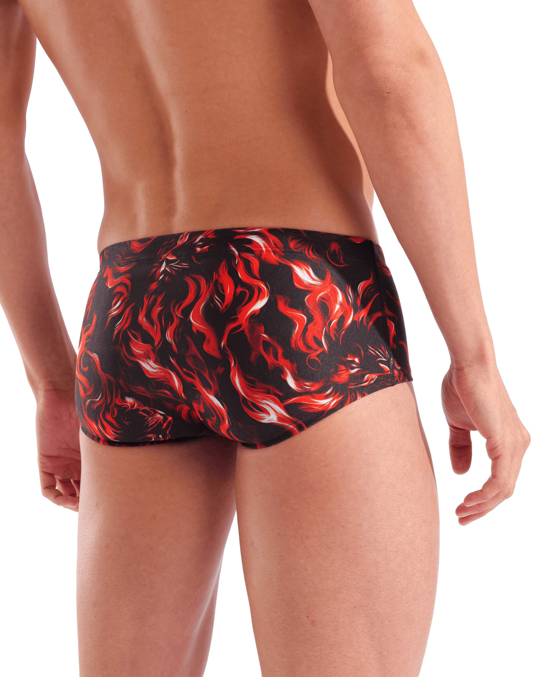 Celucke Badehose Herren Im Leopard-Print – Schnelltrocknend, Chlorresistent Mit Kordelzug